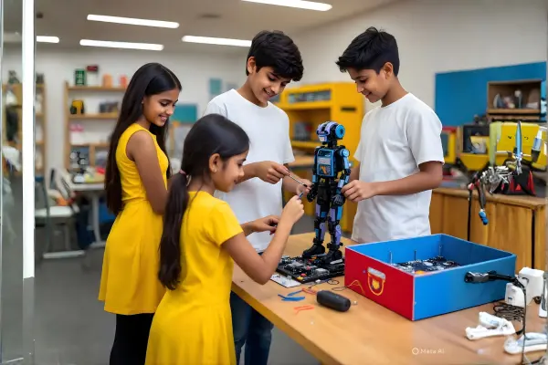 Kids learning robotics at different ages using educational robot kits